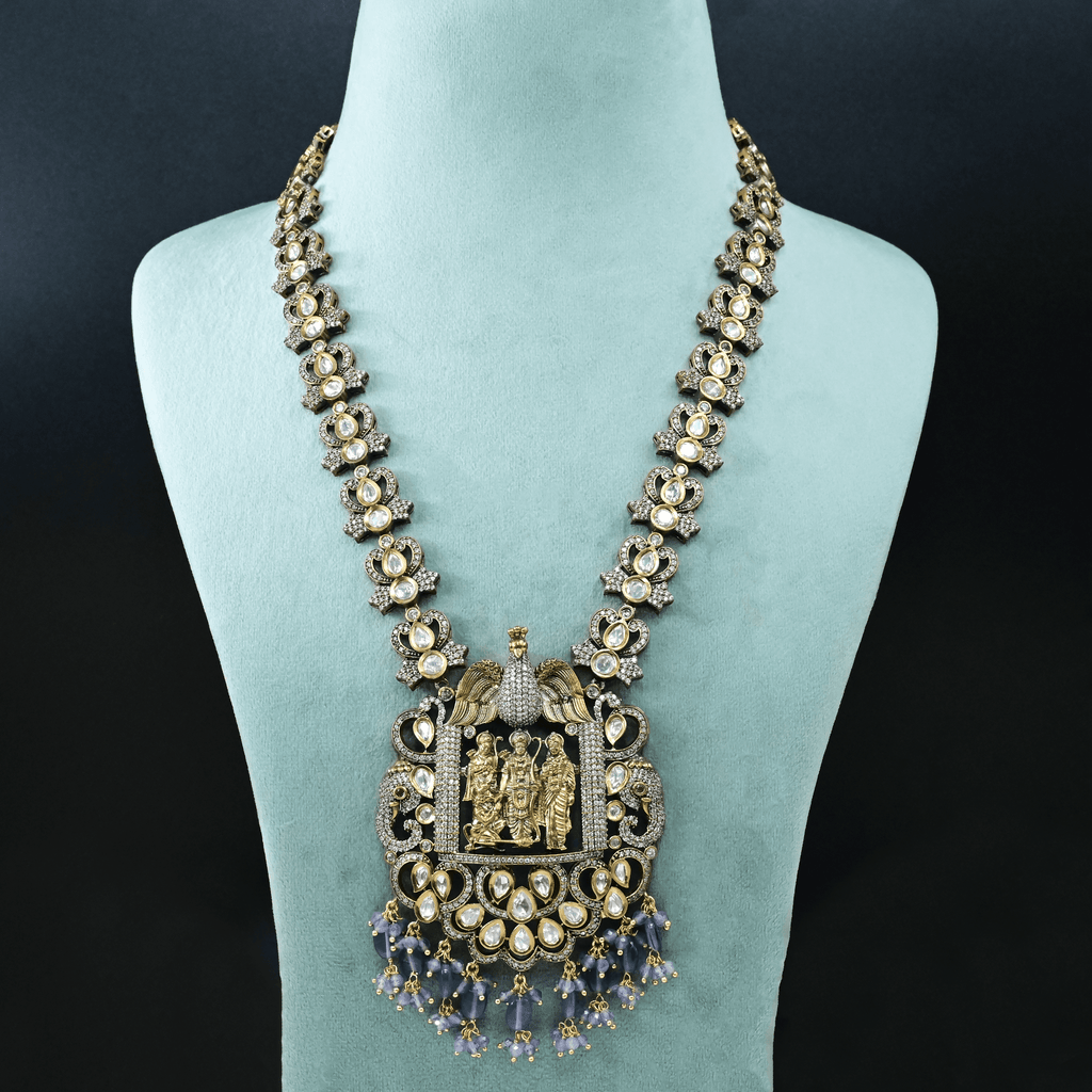 Victorian Ram Parivar Heavy Necklace Set