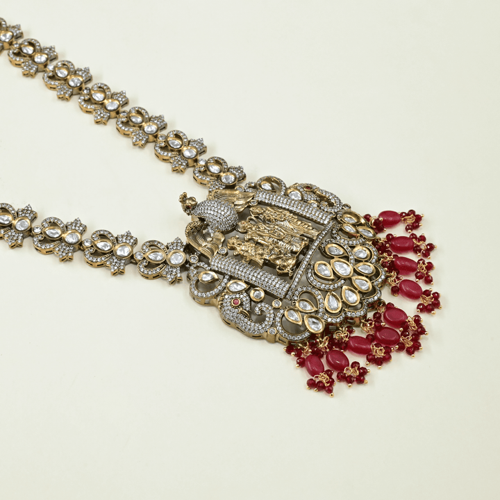 Victorian Ram Parivar Heavy Necklace Set