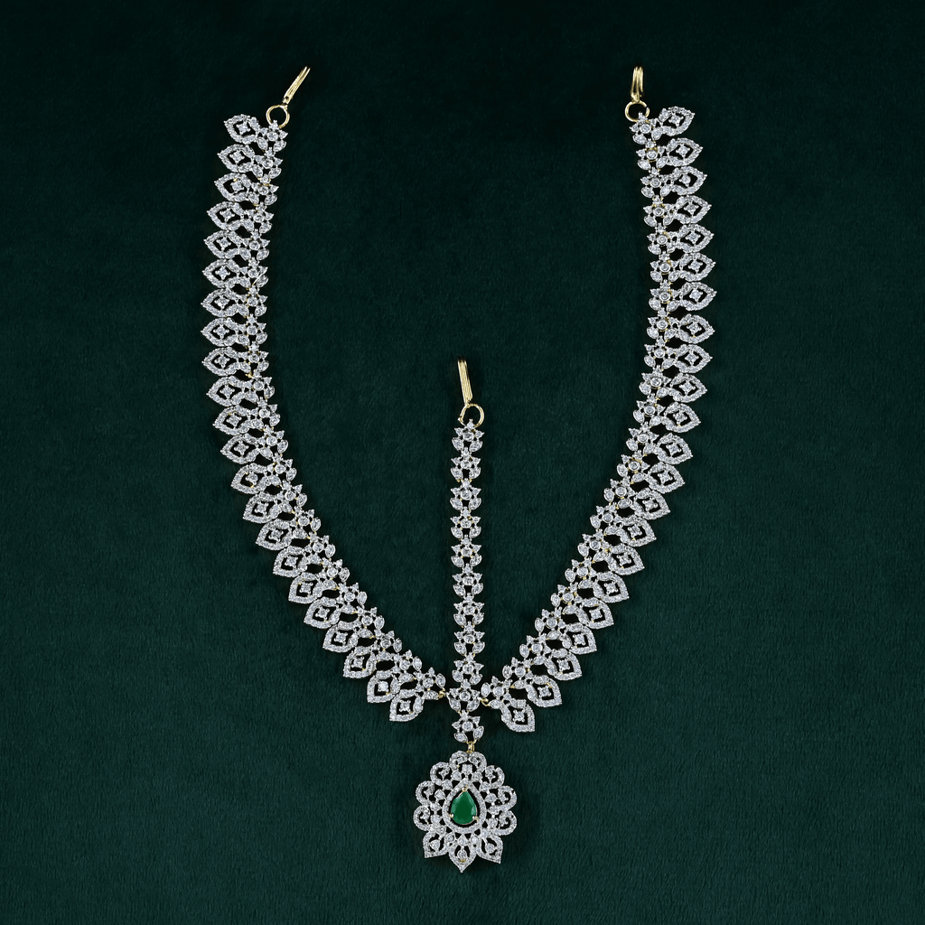 CZ Emerald Matha Patti