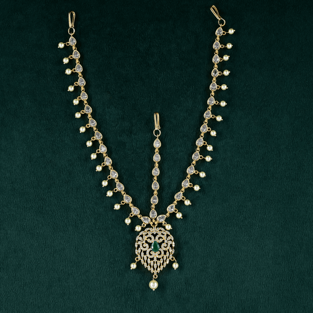 CZ Emerald Matha Patti