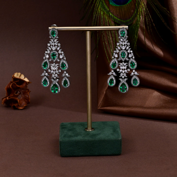 CZ Emerald Choker Set