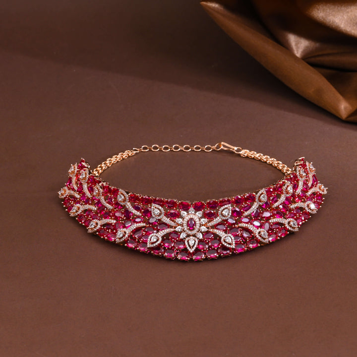 CZ Rose Gold Choker