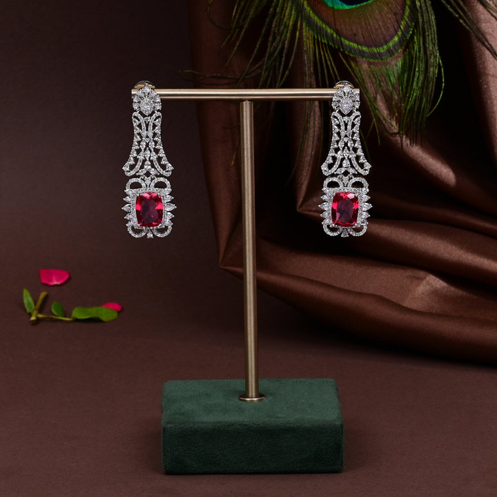 cz ruby choker set