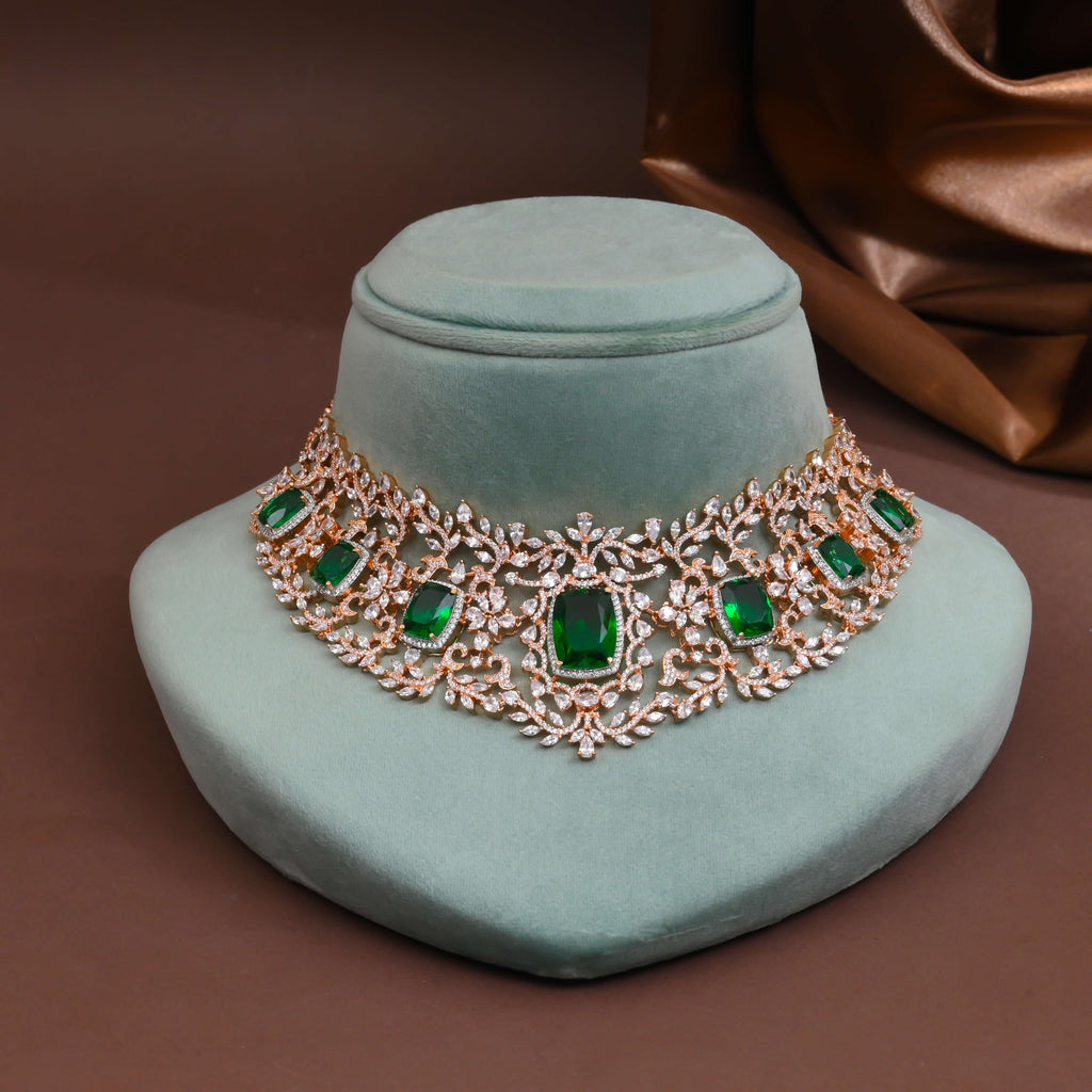 CZ Emerald Choker