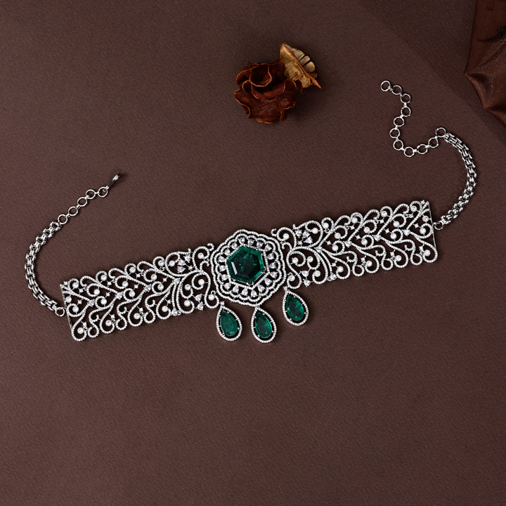 CZ Emerald Choker