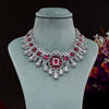 CZ Ruby Exclusive Necklace Set