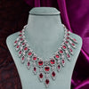 CZ Ruby Exclusive Necklace Set