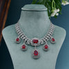 CZ Ruby Necklace Set