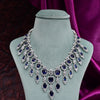 CZ Blue Sapphire Necklace Set