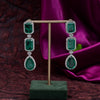 CZ Emerald Necklace Set