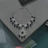 CZ Blue Sapphire Necklace Set