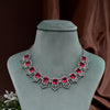 CZ Ruby Necklace Set