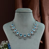 CZ Aqua Necklace Set