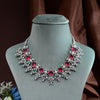 CZ Ruby Necklace Set