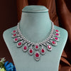 CZ Ruby Necklace Set