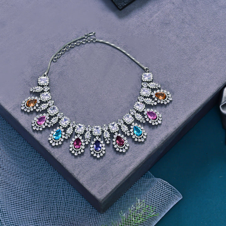 CZ Exclusive Multicolor Necklace Set