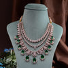 CZ Emerald Necklace Set