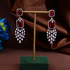 CZ Ruby Necklace Set