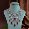 CZ Ruby Exclusive Necklace Set