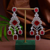 CZ Ruby Exclusive Necklace Set