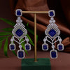 CZ Blue Sapphire Necklace Set