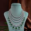 CZ Emerald Necklace Set