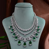 CZ Emerald Exclusive Necklace Set