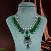 CZ Emerald Necklace Set