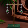 CZ Emerald Necklace Set