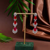 CZ Ruby Necklace Set