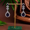 CZ Blue Sapphire Necklace Set