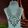 CZ Emerald Necklace Set