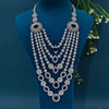 CZ Blue Sapphire Necklace Set