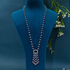 CZ Blue Sapphire Necklace Set