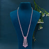 CZ Pink Sapphire Necklace Set