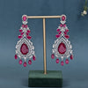 CZ Ruby Necklace Set