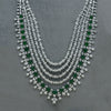 CZ Emerald Necklace Set