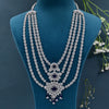 CZ Blue Sapphire Necklace Set