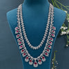 CZ Ruby Necklace Set