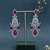 CZ Ruby Necklace Set