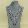 CZ Ruby Necklace Set