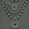 CZ Emerald Necklace Set