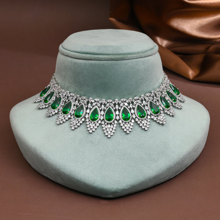 cz emerald choker