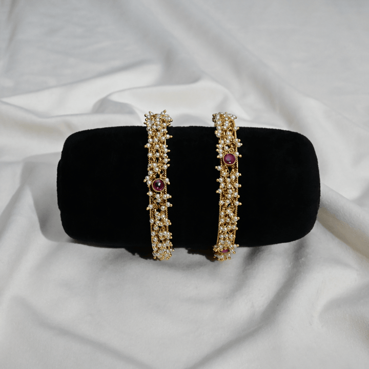 Temple Pearl Bangles