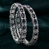 CZ Amethyst Bangle