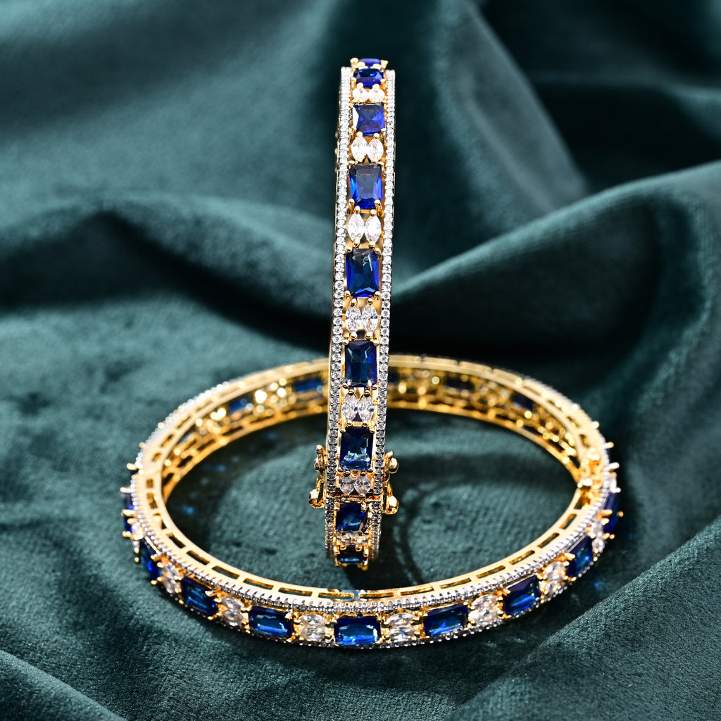 CZ Blue Sapphire Bangle