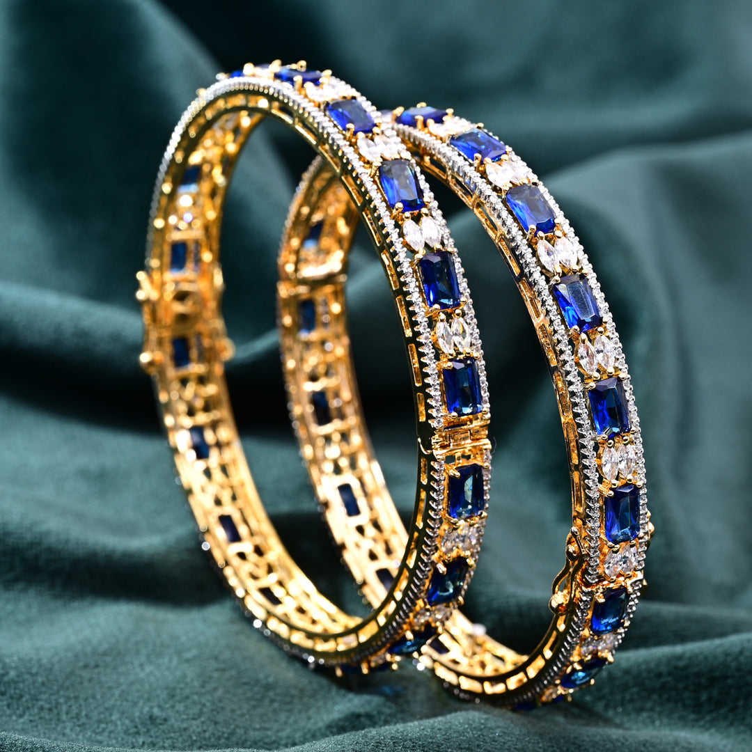 CZ Blue Sapphire Bangle