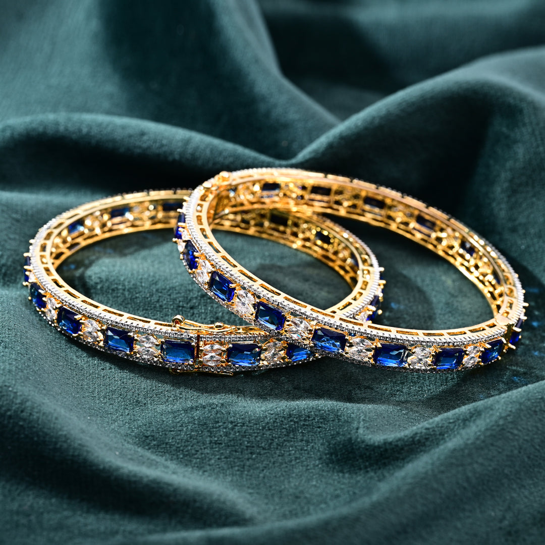 CZ Blue Sapphire Bangle