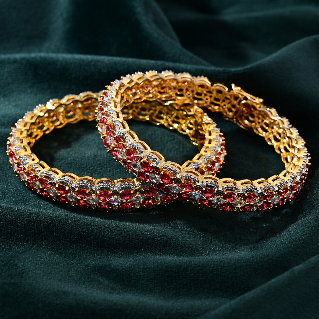 CZ Ruby Bangle