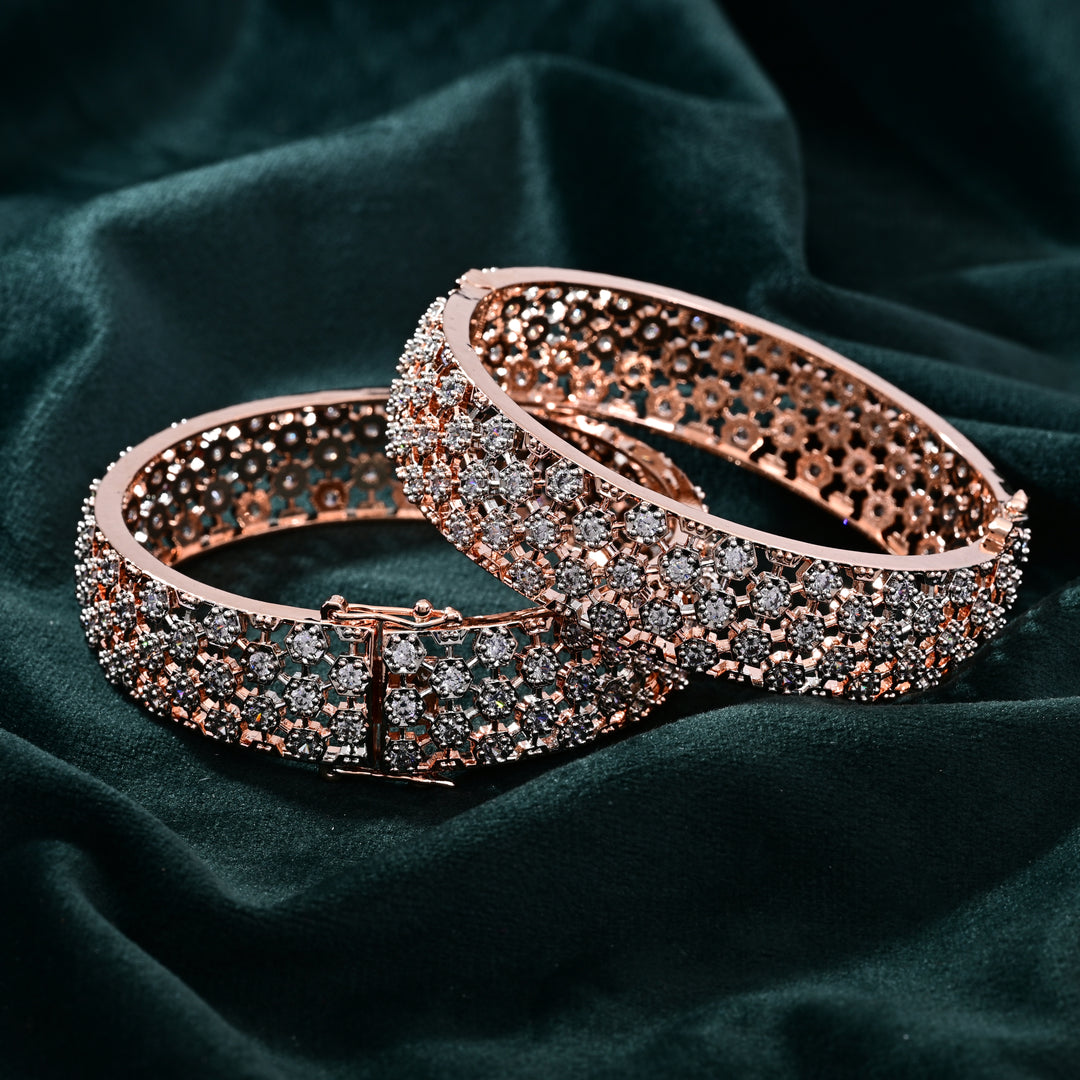 CZ Rose Gold Bangle